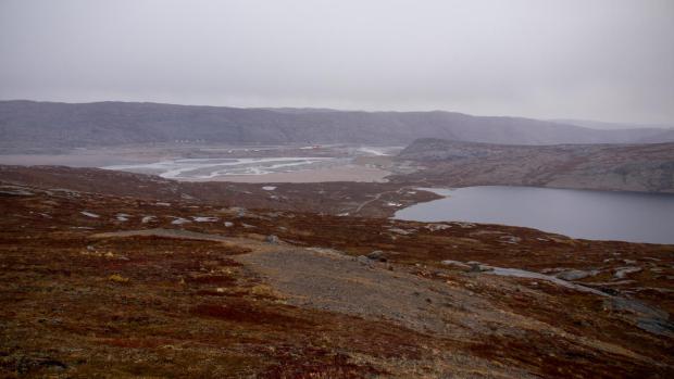 Descending to Kangerlussuaq in the worst weather of the entire trip: cold, wet and windy.